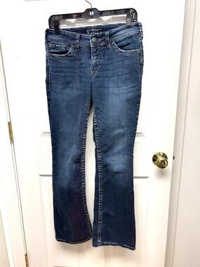 Silver Jeans Suki Surplus Flap Pocket Medium Wash Bootcut Women's Size 29 x 32